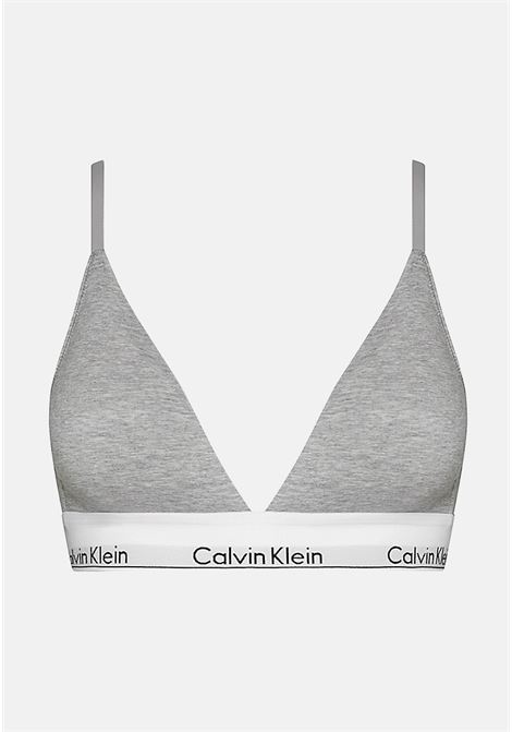 Reggiseno grigio da donna con logo CALVIN KLEIN | 000QF5650EP7A